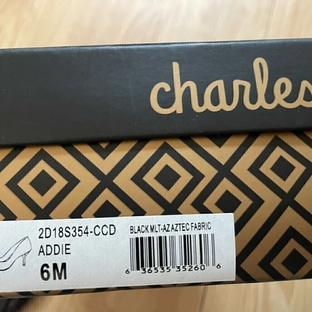 Charles David Addie Maxx Aztec Pumps Stiletto Heels Size 6